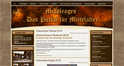 Desktop Screenshot of middleages.at